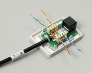 Установка компьютерной розетки RJ45 в Новороссийске